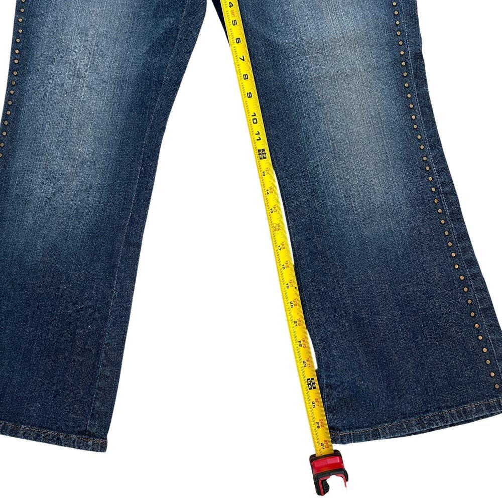 Lauren Jeans Co. Ralph Lauren Green Label Studded Bootcut Womens Sz 14P - Picture 6 of 10